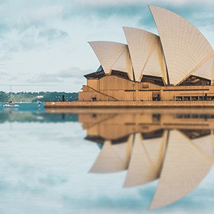 Sydney Opera House with reflection